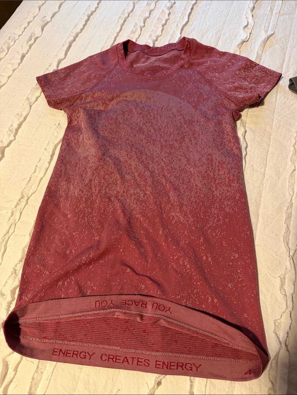 lululemon athletica Women's Maroon Short Sleeve Active Tee